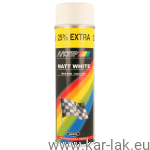 MOTIP LAKIER AKRYLOWY BIAŁY MAT/POŁYSK SPRAY 500ml 