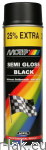MOTIP LAKIER AKRYLOWY CZARNY MAT/PÓŁMAT/POŁYSK SPRAY 500ml 