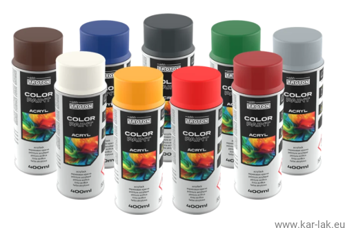 TROTON Lakiery akrylowe połysk w sprayu 400ml -kolory